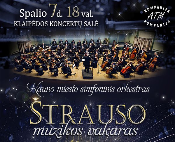 KONCERTAS | Štrauso muzikos vakaras