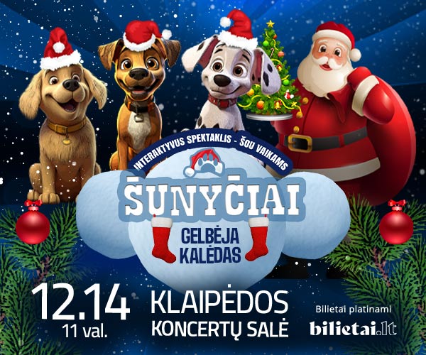 Spektaklis vaikams | Šunyčiai gelbėja Kalėdas